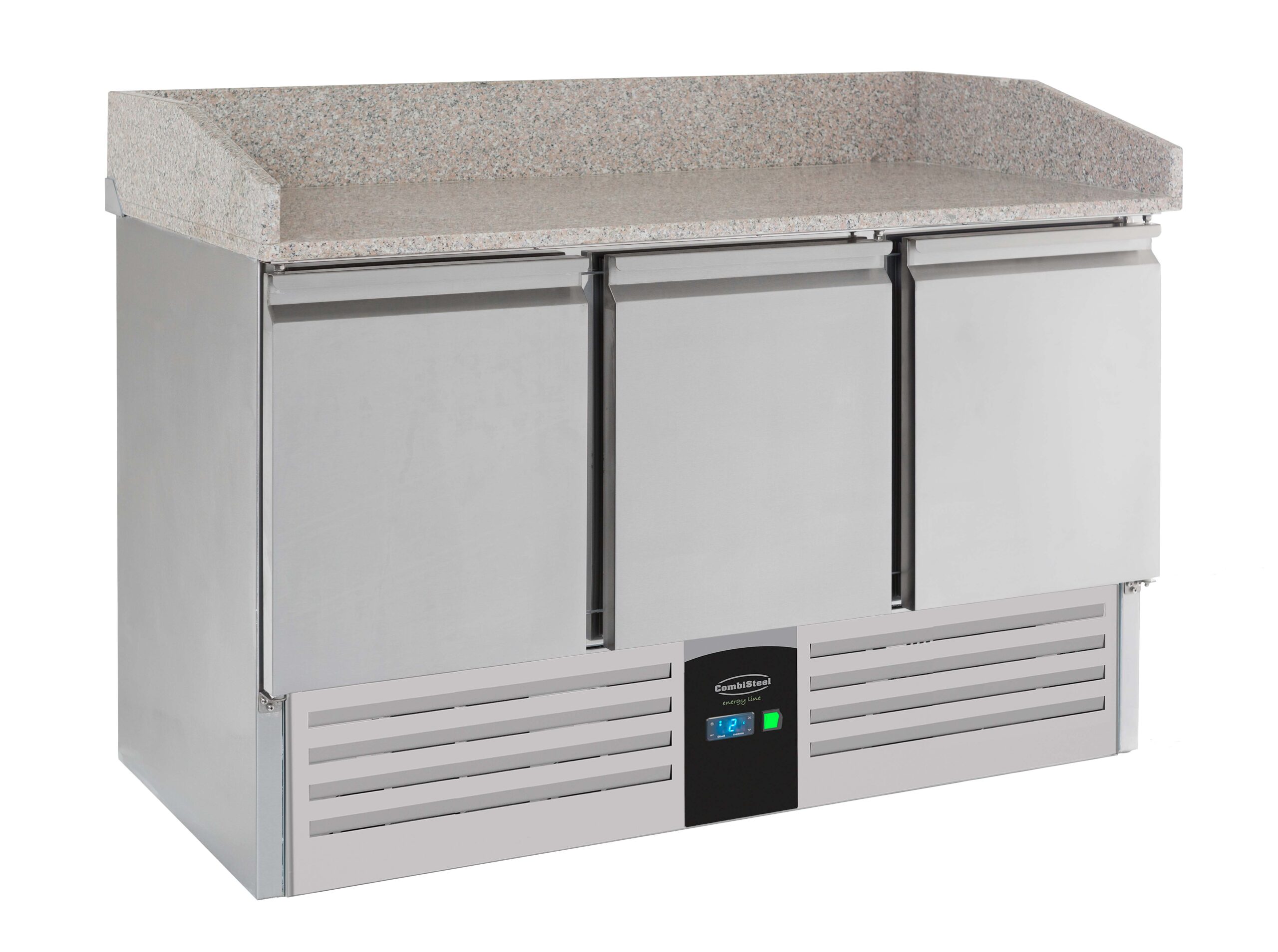 Pizzatisch 3 Türen Energy Line mit Verdampfer für Gastronomie und Gewerbe