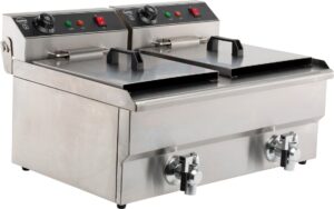 Elektro Tischfriteuse 2x8 L für Gastronomie und Gewerbe