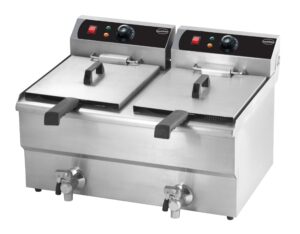 Elektro Tischfriteuse 2x10 L für Gastronomie und Gewerbe