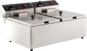 Elektro Tischfriteuse 2x6 L für Gastronomie und Gewerbe