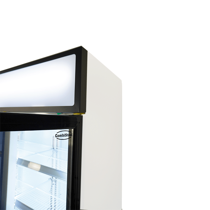 LED-Beleuchtung und automatischer Abtauung für den gewerblichen Einsatz.