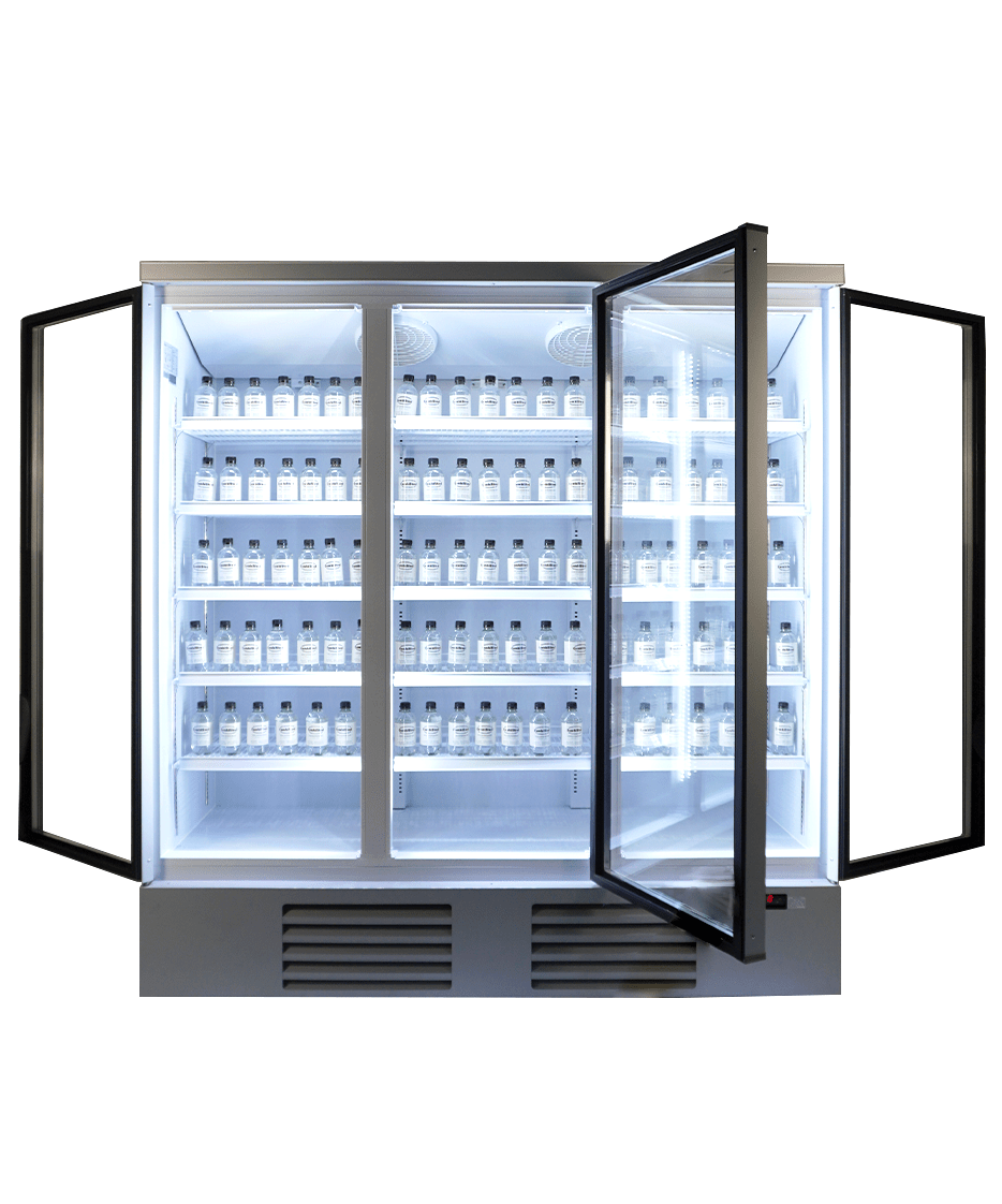 Gewerbekühlschrank mit 3 Glastüren