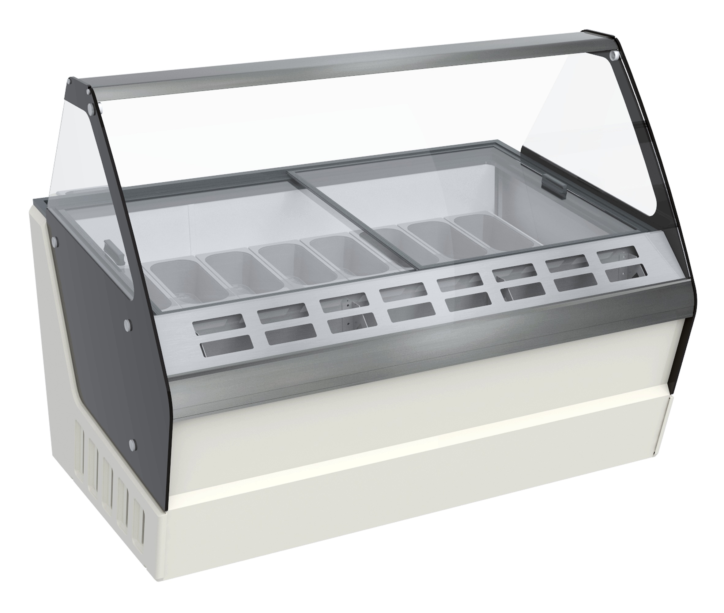 Speiseisvitrine HAWAI 16x 5 ltr für Gastronomie und Gewerbe