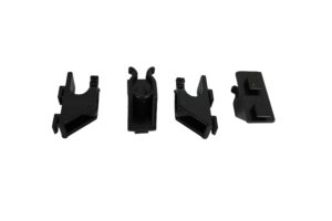 Set 4 Clips Schwarz für Gastronomie und Gewerbe