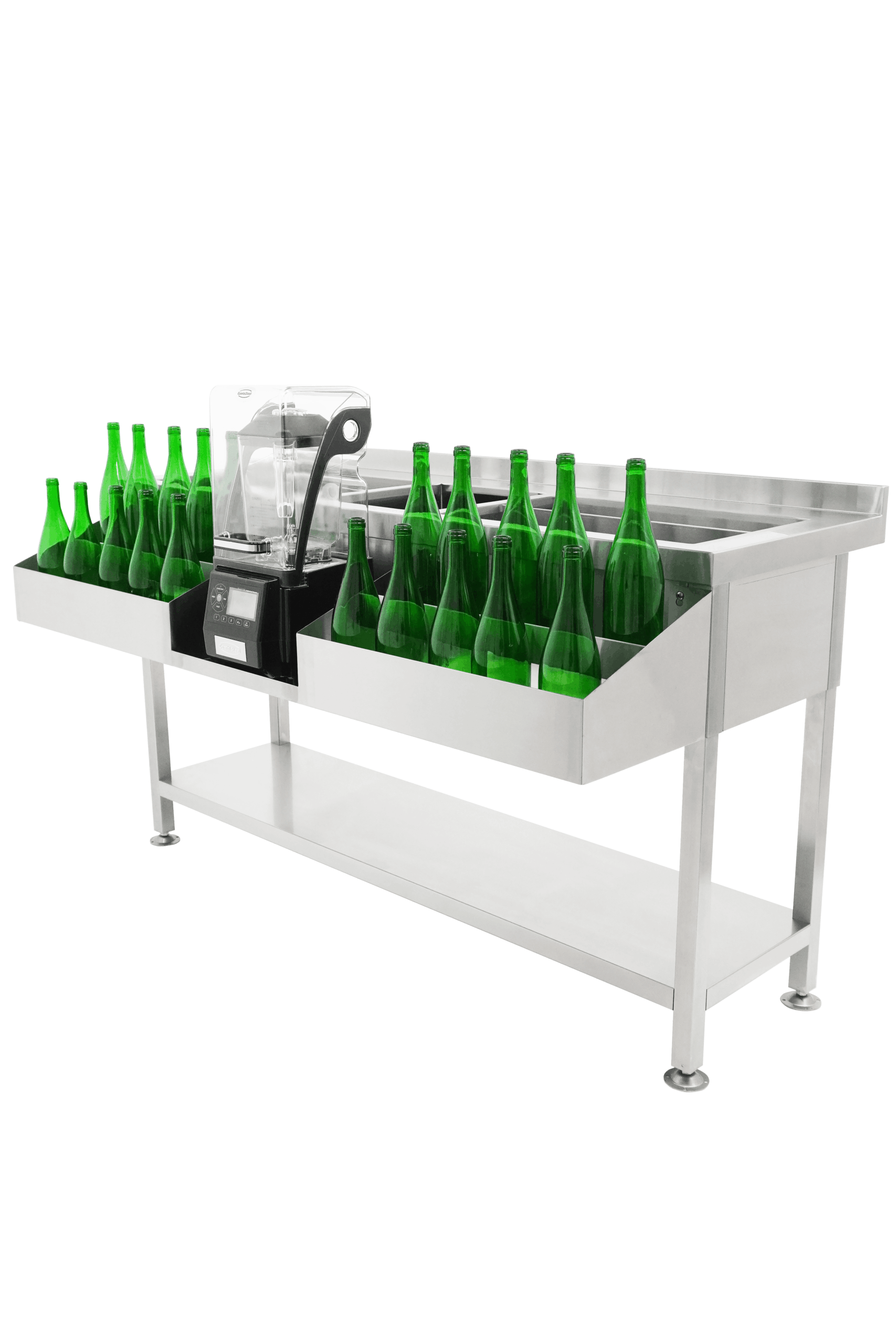 Cocktail-Bar-Station 1600 aus Edelstahl