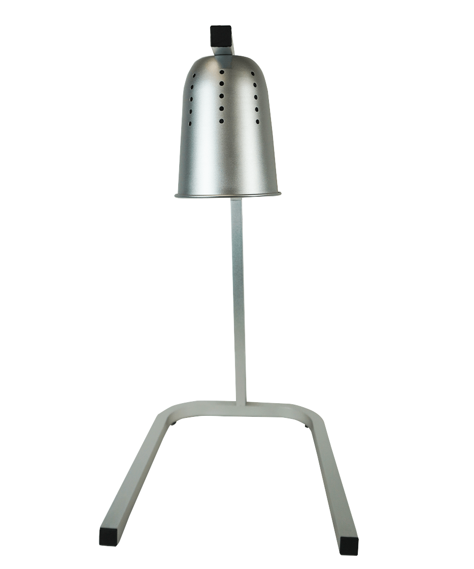Wärmelampe Schwarz Silber mit 2 Lampen