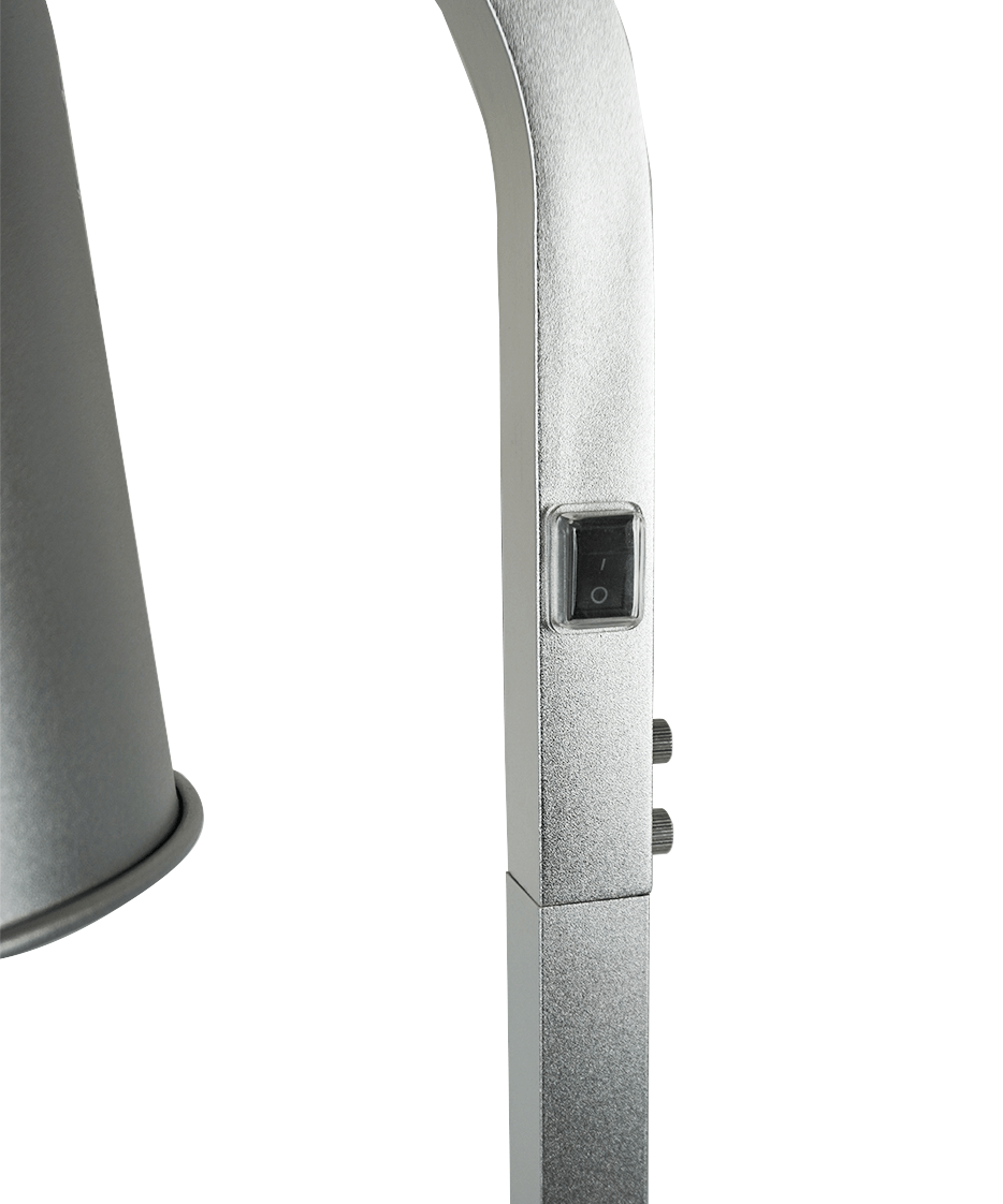 Aluminiumgehäuse und höhenverstellbarer Ausführung für professionelle Warmhaltung.