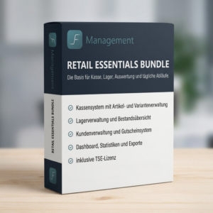 Retail Essentials Bundle Kassensoftware mit Lagerverwaltung und TSE-Lizenz