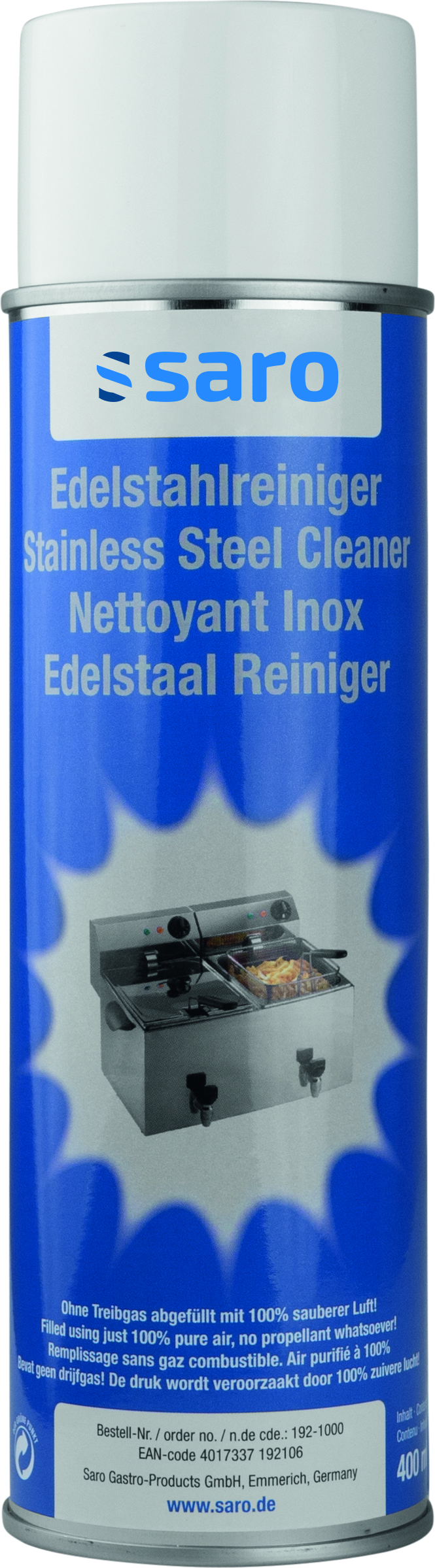 SARO Edelstahl-Reiniger R 50, 400 ml - SARO Artikel 192-1000