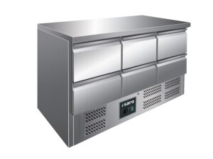 SARO Kühltisch mit 6 Schubladen Modell VIVIA S 903 S/S TOP 6x 1/2 GN - SARO Artikel 323-10041