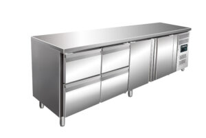 SARO Kühltisch mit 2 Türen und 2x 2er Schubladenset, Modell KYLJA 4140 TN - SARO Artikel 323-10724