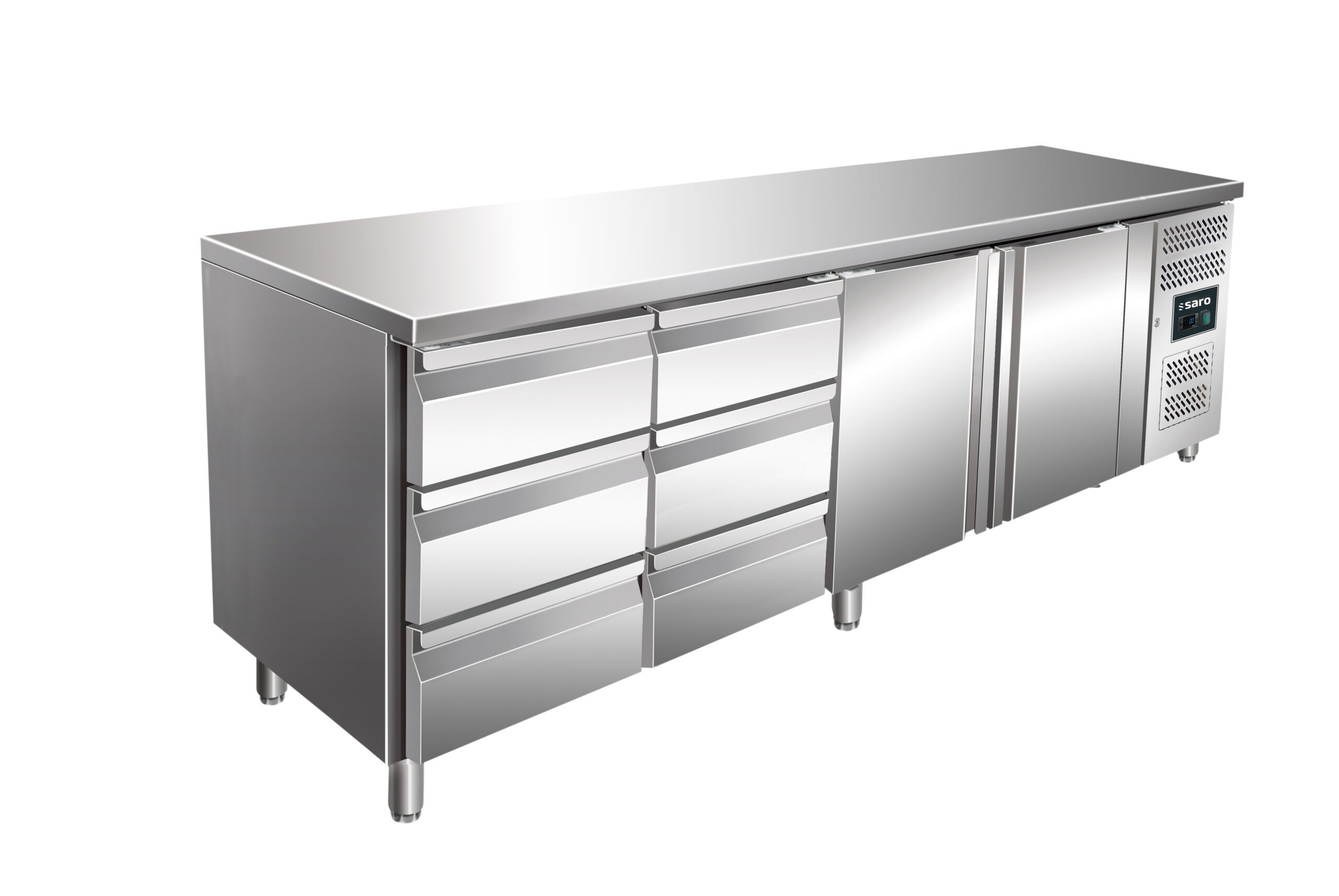 SARO Kühltisch mit 2 Türen und 2x 3er Schubladenset, Modell KYLJA 4150 TN - SARO Artikel 323-10725