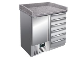 SARO Pizzatisch, 1 Tür+ 6 Schubladen, Modell PZ 4001 - SARO Artikel 323-1510