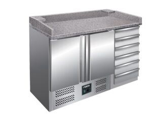 SARO Pizzatisch, 2 Türen + 6 Schubladen, Modell PZ 9001 - SARO Artikel 323-1515