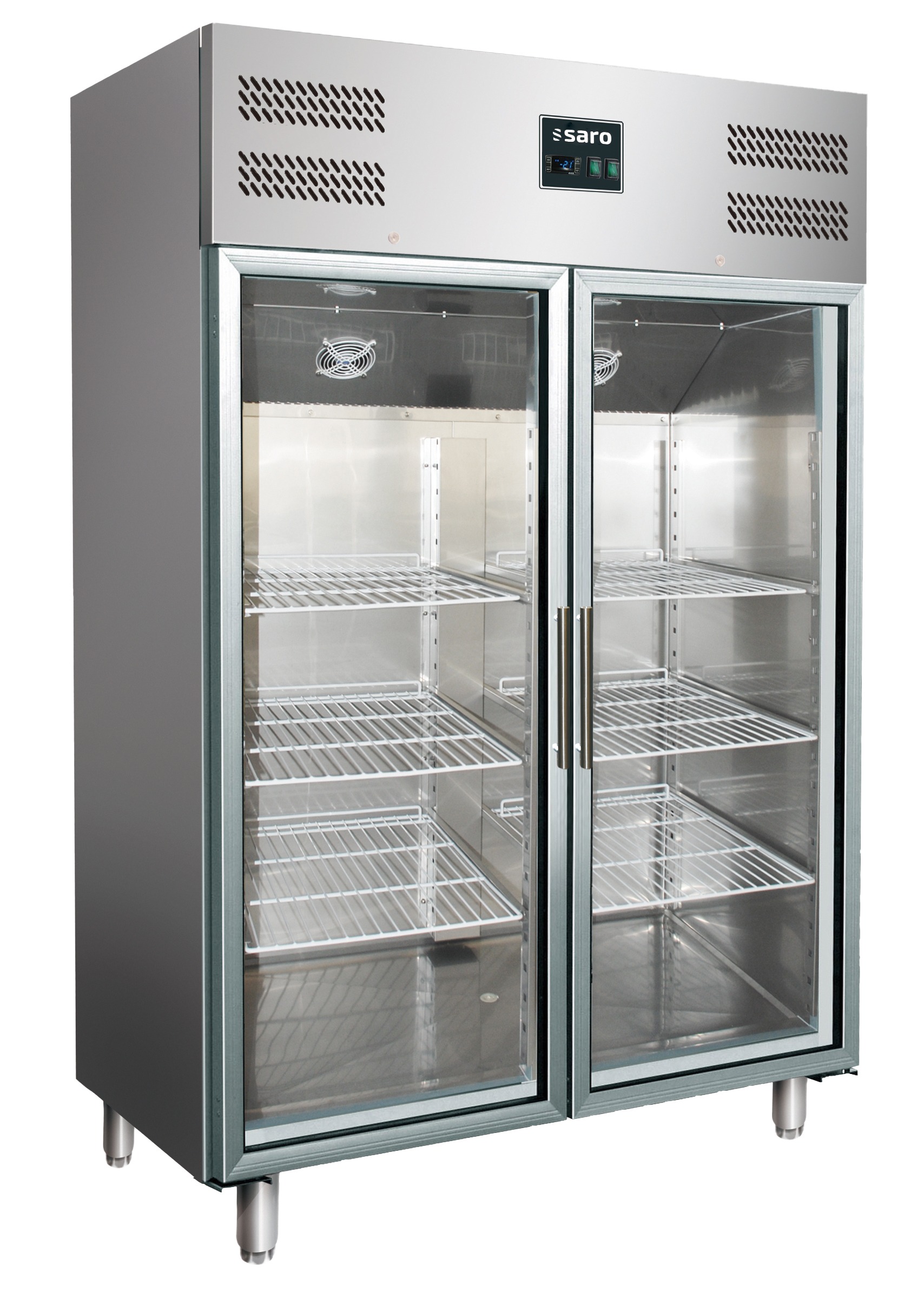 SARO Gewerbekühlschrank mit Glastüren - 2/1 GN, Modell GN 1200 TNG - SARO Artikel 323-3104