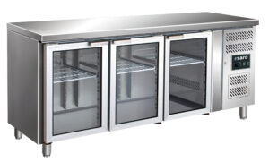 SARO Kühltisch mit 3 Glastüren, Modell GN 3100 TNG - SARO Artikel 323-3152