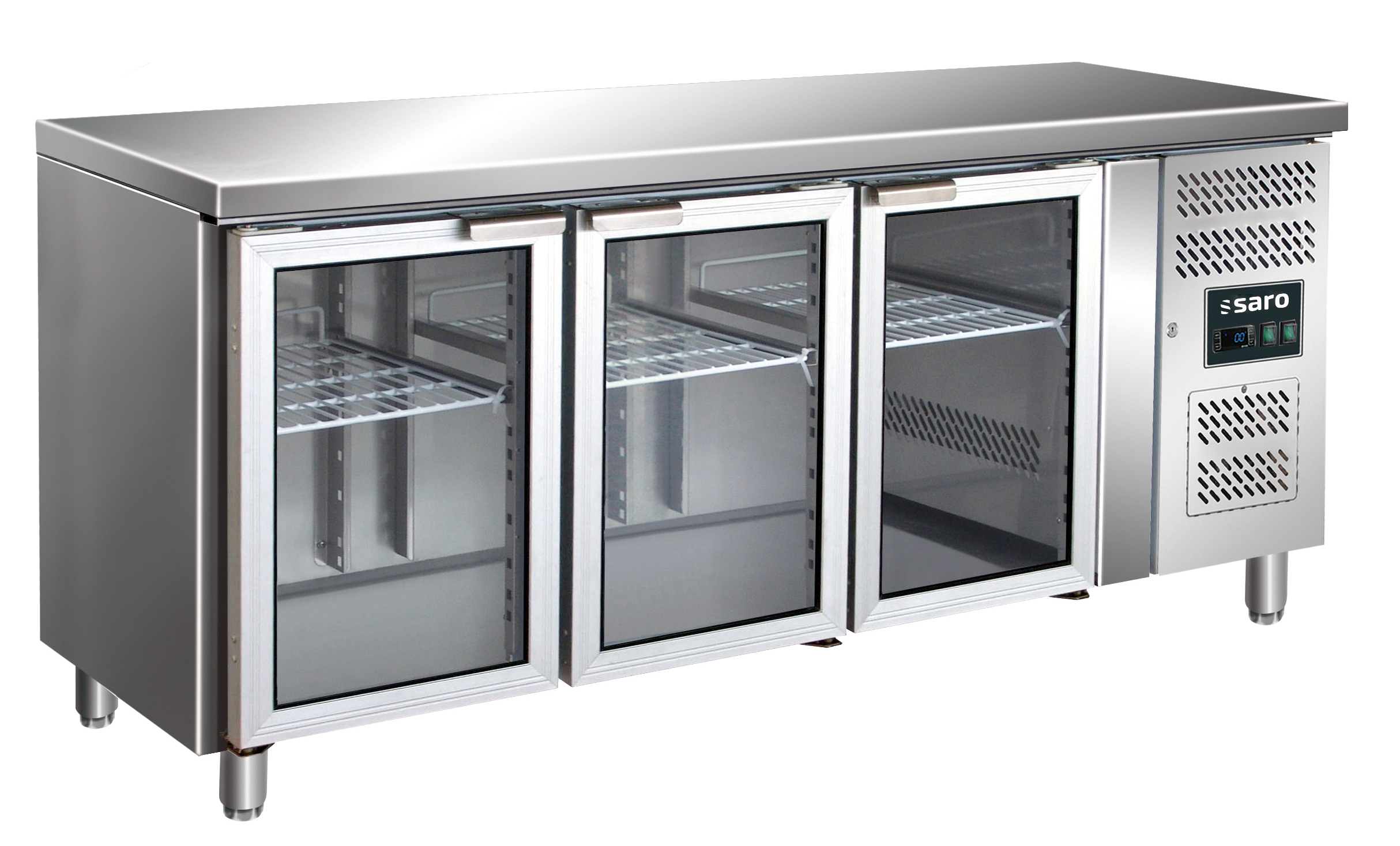 SARO Kühltisch mit 3 Glastüren, Modell GN 3100 TNG - SARO Artikel 323-3152
