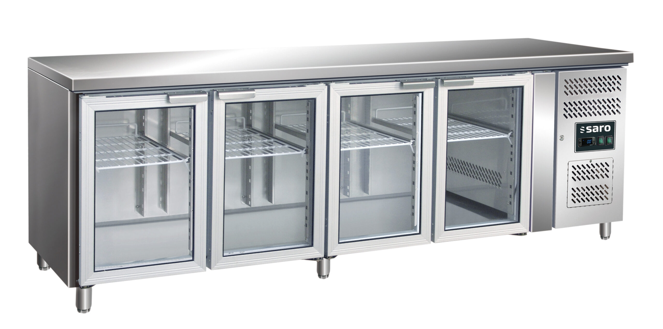 SARO Kühltisch mit 4 Glastüren, Modell GN 4100 TNG - SARO Artikel 323-3154