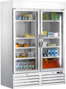 SARO Kühlschrank mit 2 Glastüren - weiß, Modell G 920 - SARO Artikel 323-4165