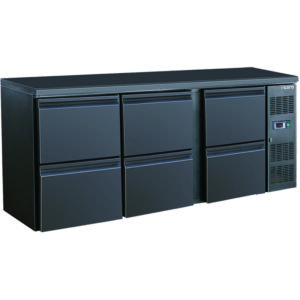 SARO Barkühler mit 3 x 2 Schubladen, Modell BC 3100-S6 - SARO Artikel 323-4215
