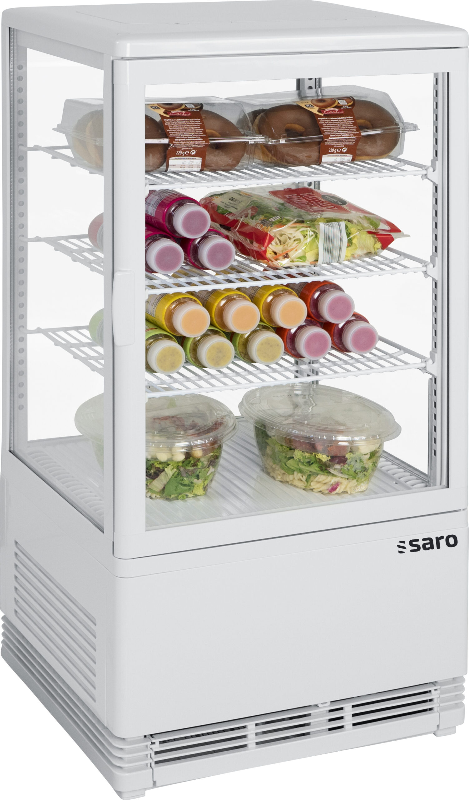 SARO Mini-Umluftkühlvitrine 68 Liter, Modell SC 70 weiß - SARO Artikel 330-10001