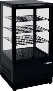 SARO Mini-Umluftkühlvitrine 68 Liter, Modell SC 70 schwarz - SARO Artikel 330-10051