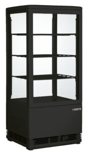 SARO Kühlvitrine 78 Liter, Modell SC 80 schwarz - SARO Artikel 330-1009