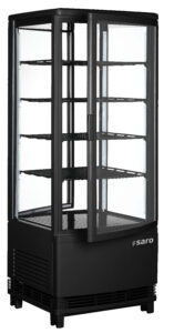 SARO Kühlvitrine, Doppeltür, 98 Liter, Modell SC 100 DT schwarz - SARO Artikel 330-1015