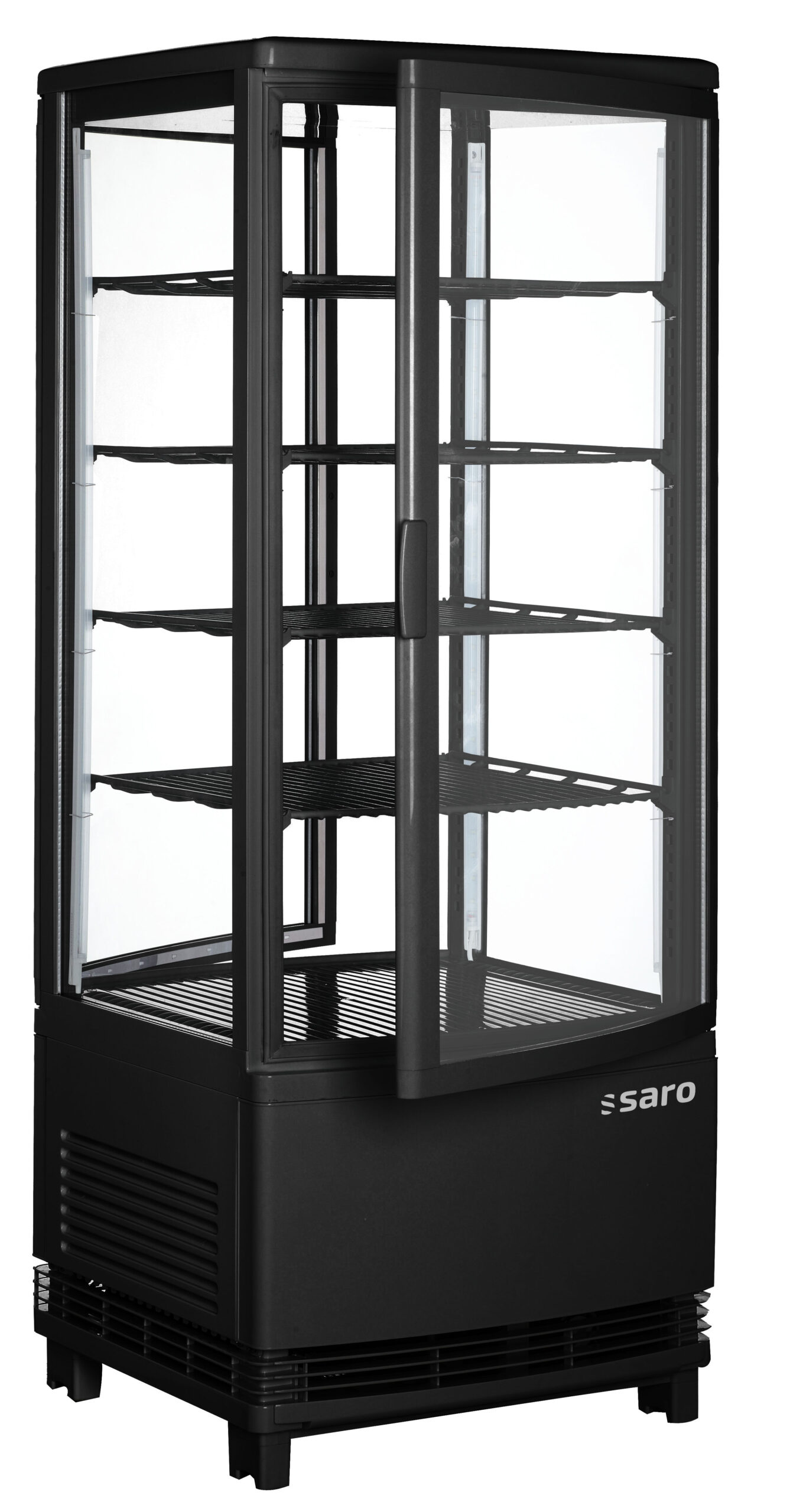 SARO Kühlvitrine, Doppeltür, 98 Liter, Modell SC 100 DT schwarz - SARO Artikel 330-1015