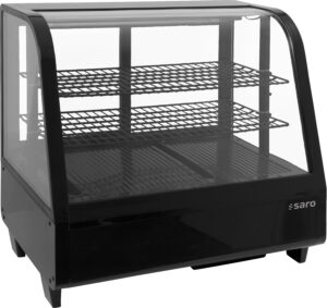 SARO Kühlvitrine 100 Liter, Modell KATRIN schwarz - SARO Artikel 330-1030