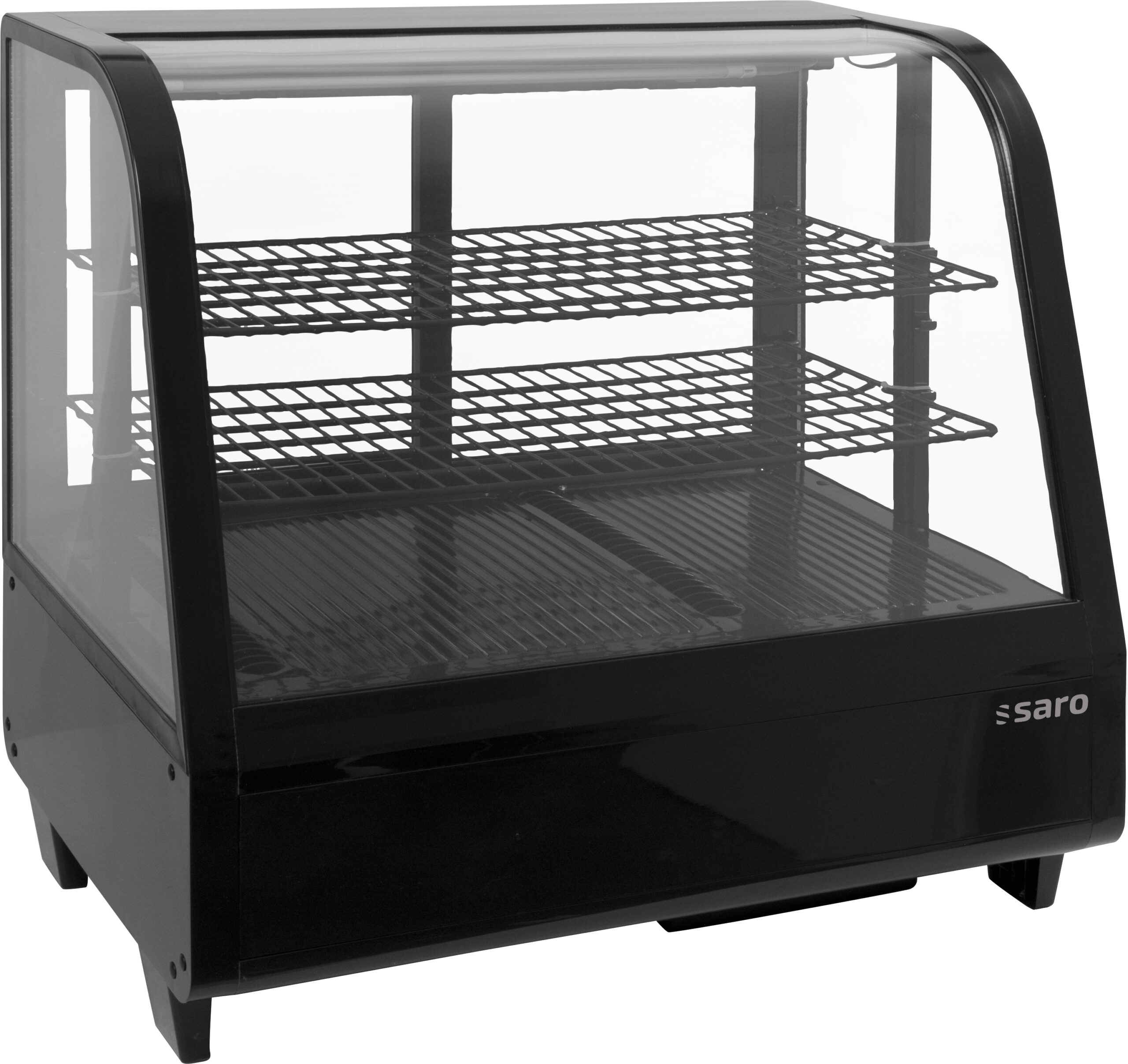 SARO Kühlvitrine 100 Liter, Modell KATRIN schwarz - SARO Artikel 330-1030