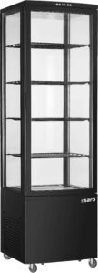 SARO Kühlvitrine 235 Liter, Modell SVEN schwarz - SARO Artikel 330-1036