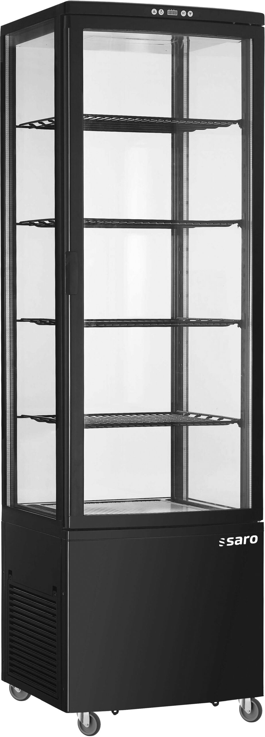 SARO Kühlvitrine 235 Liter, Modell SVEN schwarz - SARO Artikel 330-1036