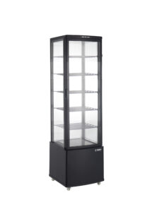 SARO Kühvitrine, schwarz Modell LEO AV - SARO Artikel 330-3038