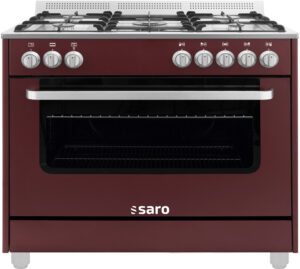 SARO Multifunktionsherd Gas/Elektro Modell TS95C61LVI bordeaux - SARO Artikel 331-10555