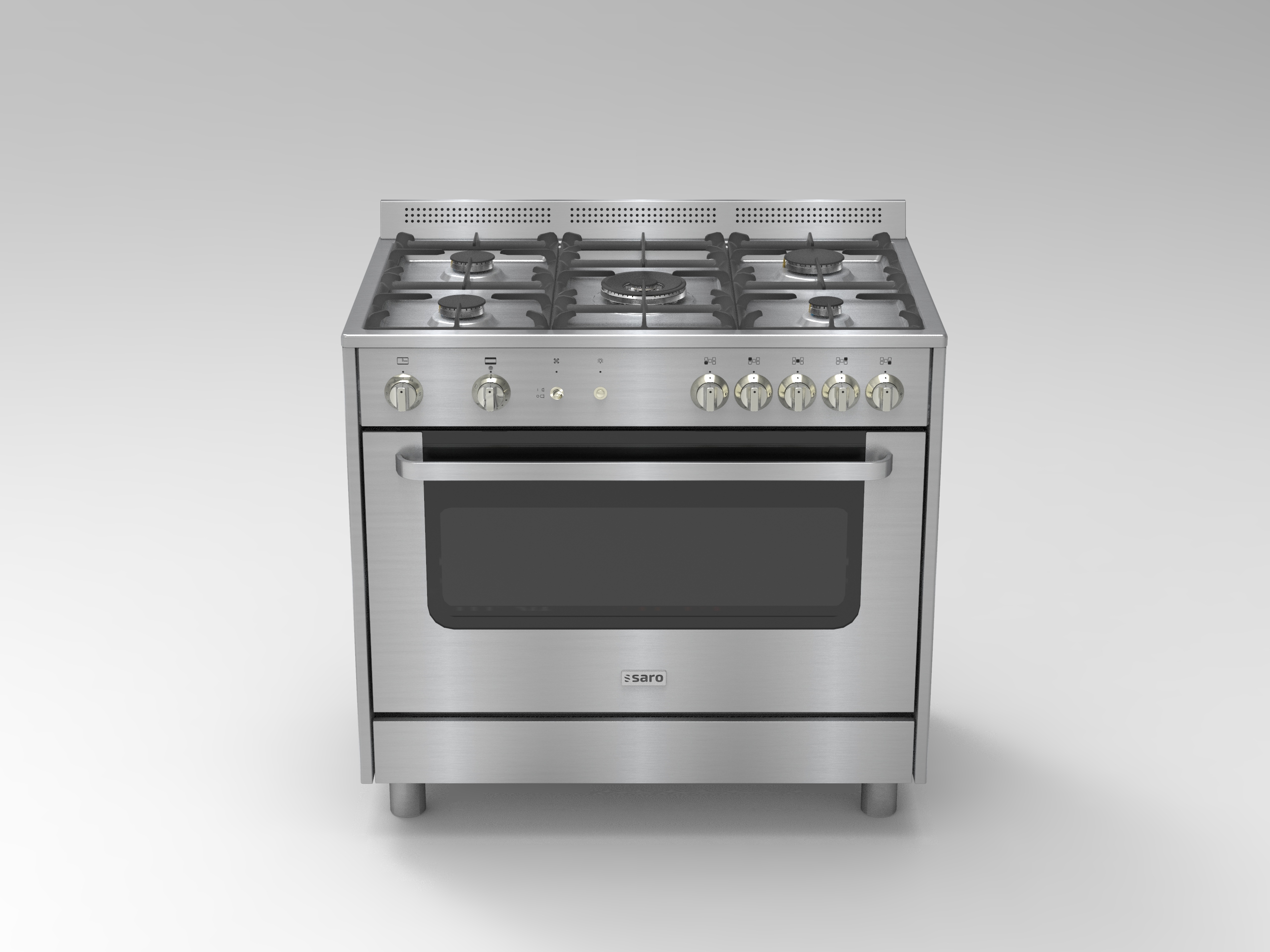 SARO Multifunktionsherd Gas/Gas Modell TS95C71X - SARO Artikel 331-1165NL Detailansicht 2