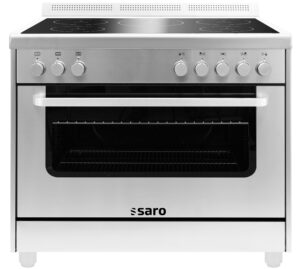 SARO Induktionsherd +Elektrobackofen Modell TS95IND61X silber - SARO Artikel 331-1200