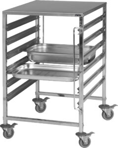 SARO Regalwagen mit Edelstahlarbeitsfläche Modell NOEL - SARO Artikel 350-1015
