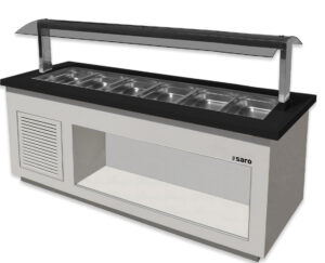 SARO Salatbar für 6x 1/1 GN, Modell PREMIUM LINE SB-K230 weiß - SARO Artikel 366-2015