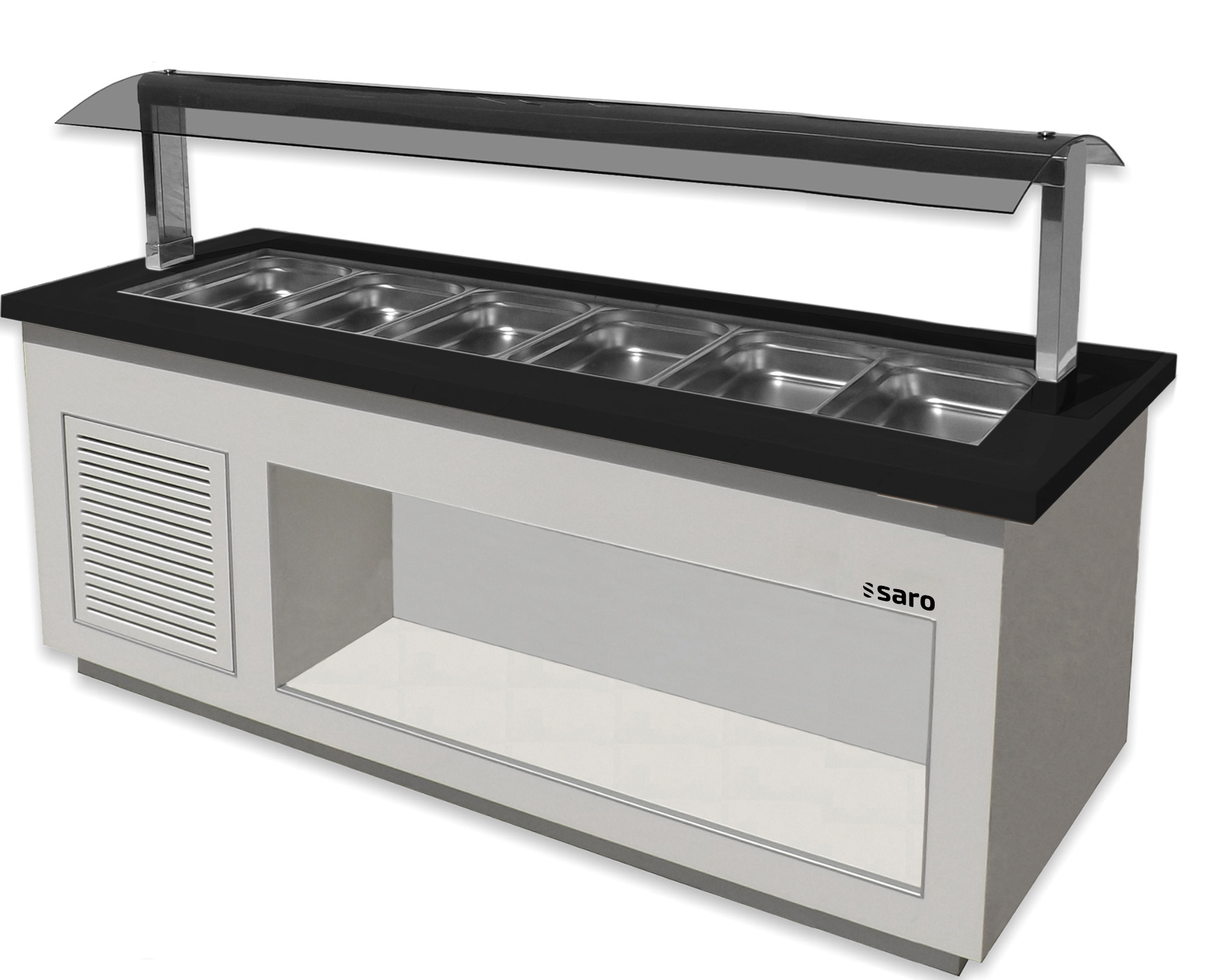 SARO Salatbar für 6x 1/1 GN, Modell PREMIUM LINE SB-K230 weiß - SARO Artikel 366-2015