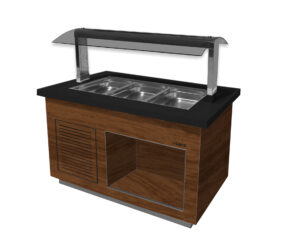 SARO Heißes Buffet Modell PREMIUM LINE SB-H130 Walnuss - SARO Artikel 366-2300