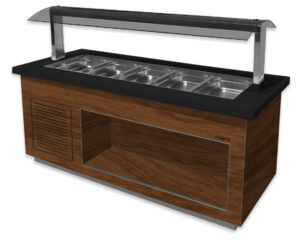 SARO Heißes Buffet Modell PREMIUM LINE SB-H200 Walnuss - SARO Artikel 366-2310