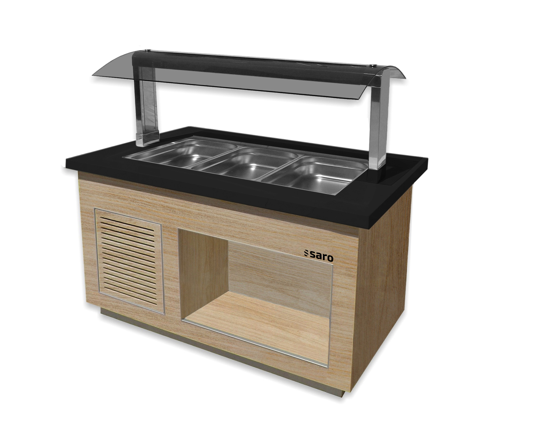 SARO Heißes Buffet für 3x 1/1 GN, Modell Premium Line SB-H130 OAK - SARO Artikel 366-2600
