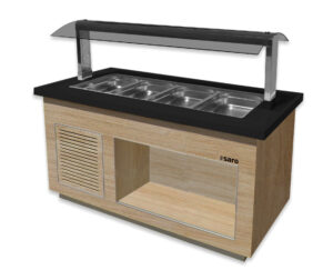 SARO Heißes Buffet für 4x 1/1 GN, Modell PREMIUM LINE SB-H170 OAK - SARO Artikel 366-2605