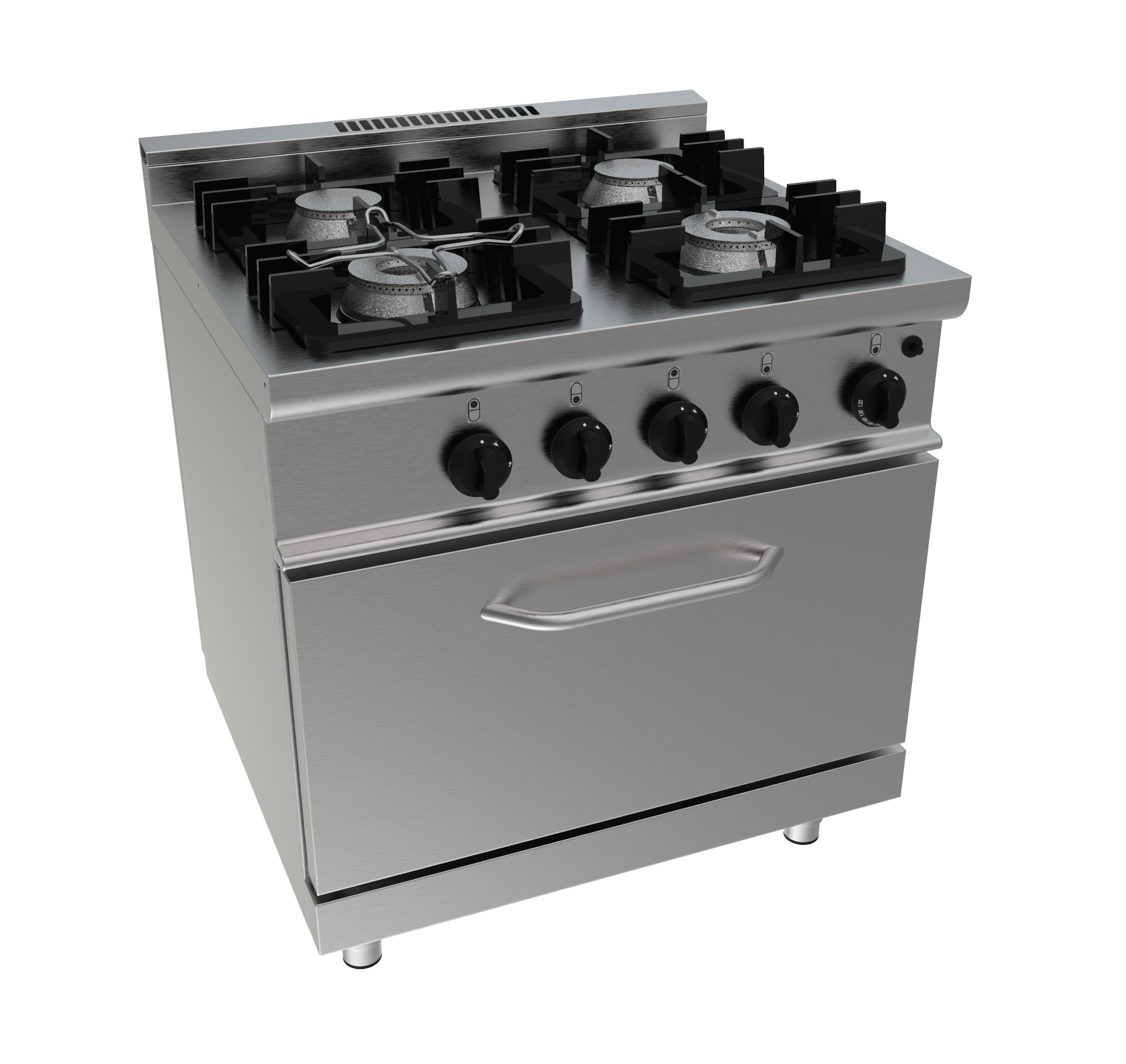 SARO Gasherd mit Gasbackofen Modell E7/KUPG4LO - SARO Artikel 423-1030