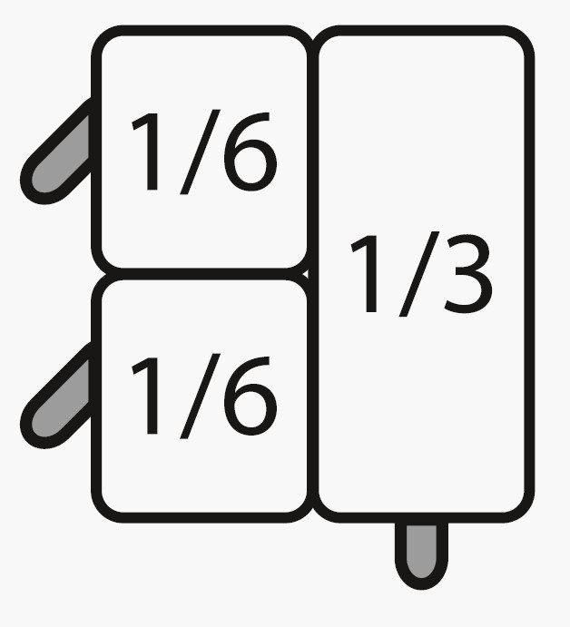 SARO E7/CPCEXB Nudelkorb-Set: 2 x 1/6 GN + 1 x 1/3 GN - SARO Artikel 423-4005