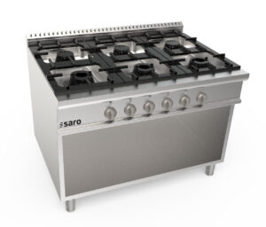 SARO Gasherd offener Unterbau 6 Brenner Modell LQ / CUG6BA - SARO Artikel 423-8010