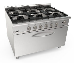 SARO Gasherd + Gasofen 6 Brenner Modell LQ / CUG6FM - SARO Artikel 423-8020