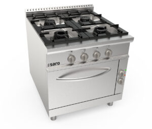 SARO Gasherd +Elektroofen 4 Brenner Modell LQ / CUG4NE - SARO Artikel 423-8025