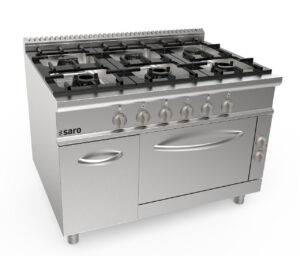 SARO Gasherd + Elektroofen 6 Brenner Modell LQ / CUG6NE - SARO Artikel 423-8030